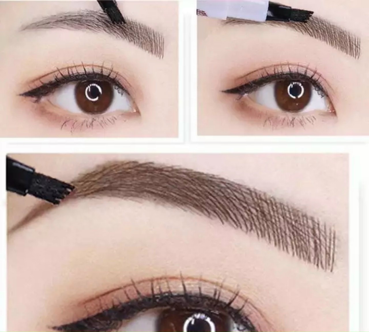 Bút vẽ lông mày phẩy sợi thêu tự nhiên