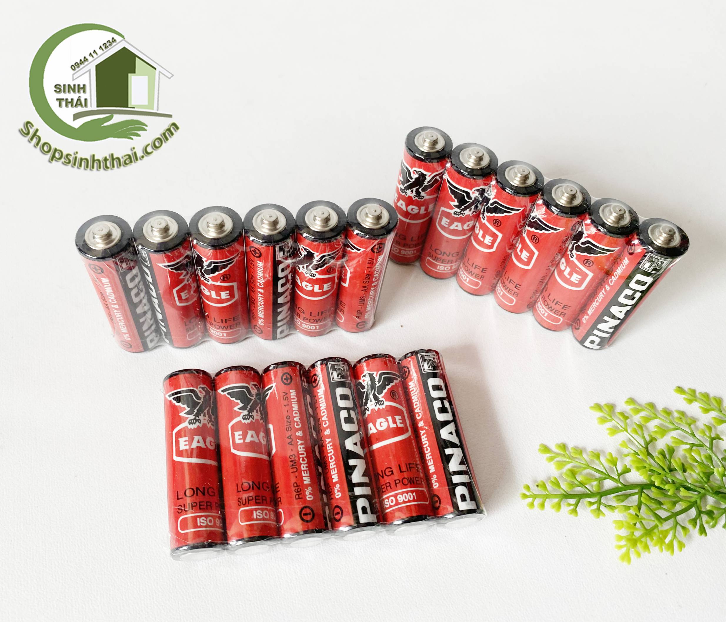 Pin Tiểu AA ( 2A) Pin Con Ó Pinaco 1.5V ( 4 viên )