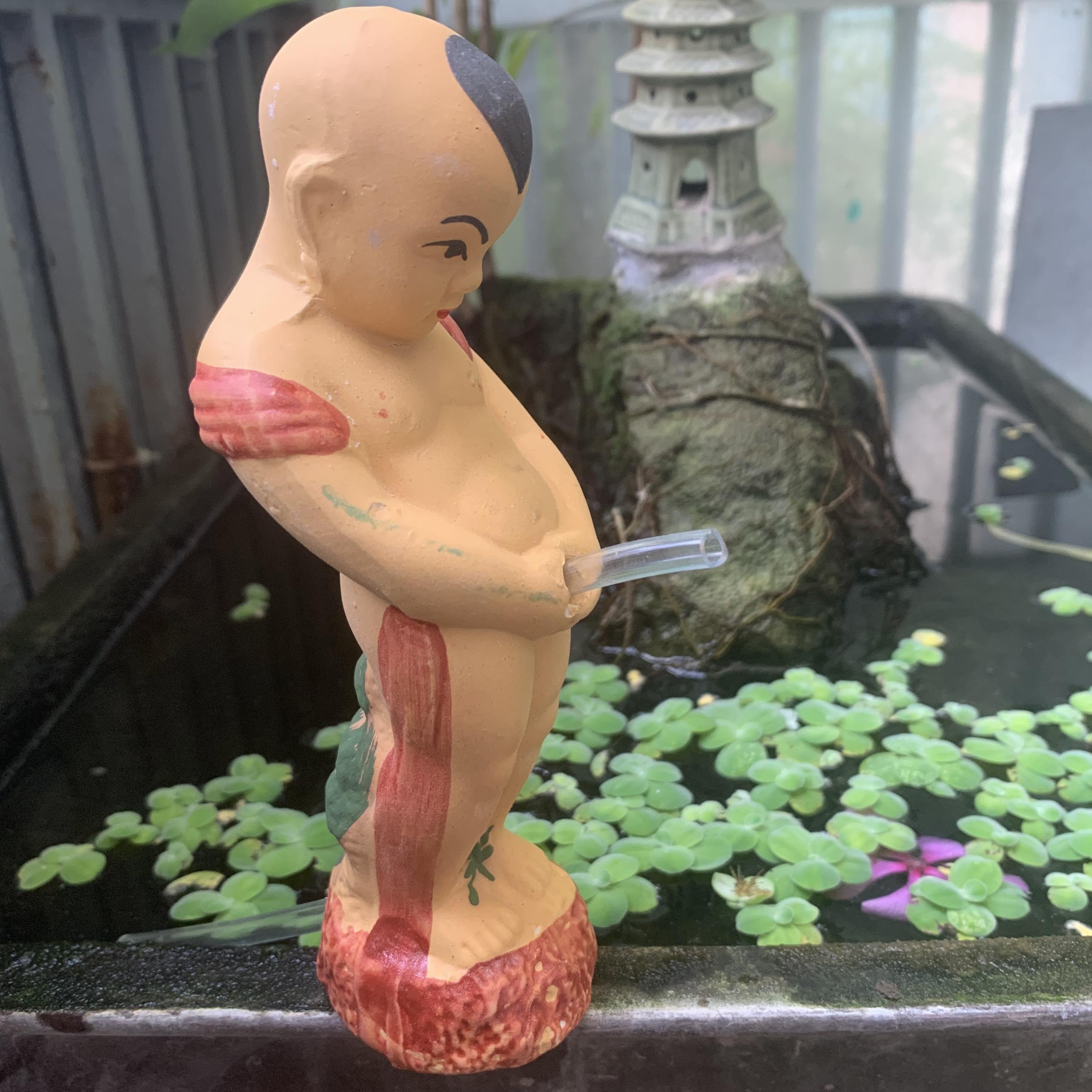 [HCM]Cậu Bé Tè gốm sứ Trang Trí Hòn Non Bộ Tháp Nước