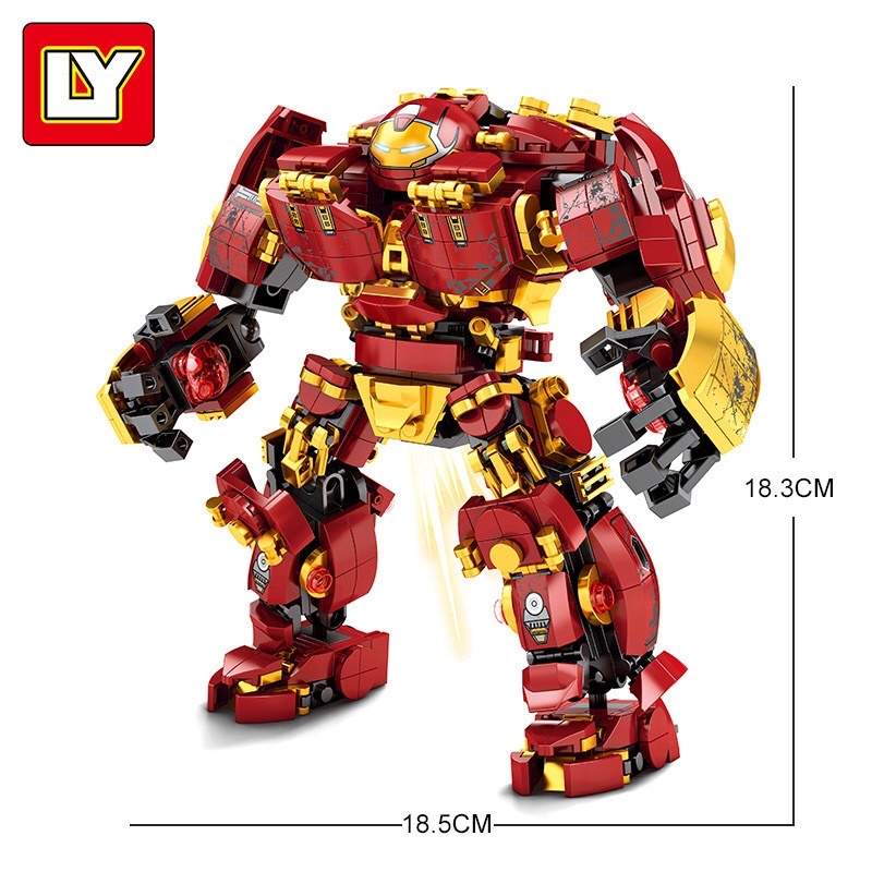 Lego - LY 76015 Avengers ( Đồ Chơi Xếp Hình Chiến Giáp Hulk Buster 650 Mảnh )