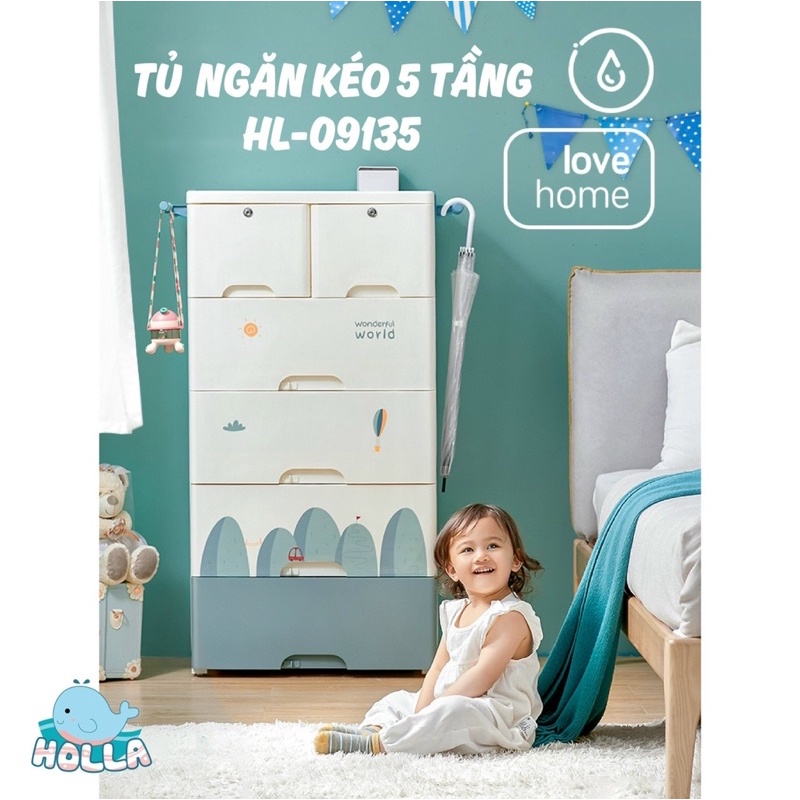Tủ ngăn kéo 5 tầng Holla HL-09135