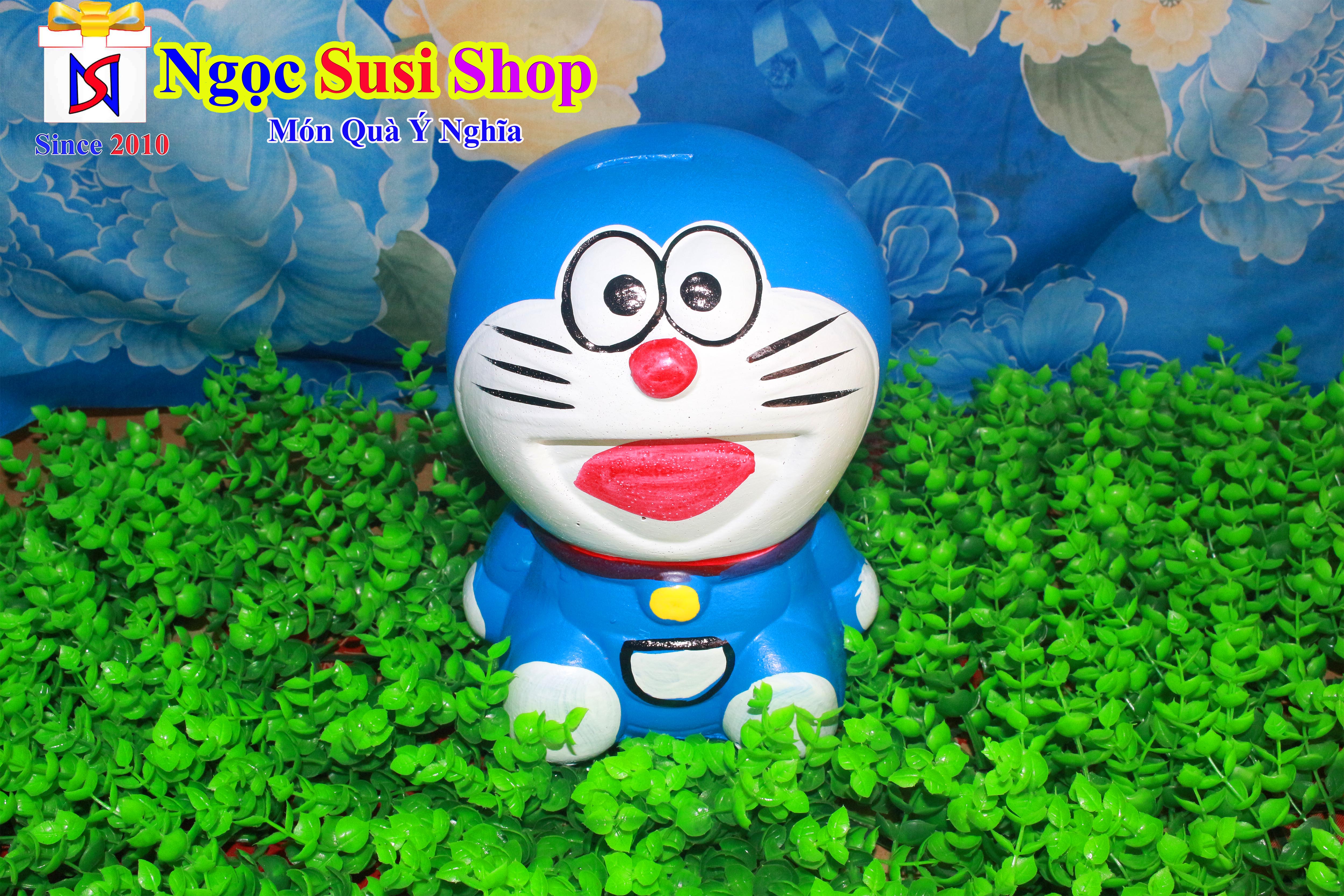 HEO ĐẤT TIẾT KIỆM DORAEMON DOREMON ĐÔRÊMON Size 21cm Siêu Cute [Giao Màu Ngẫu Nhiên]