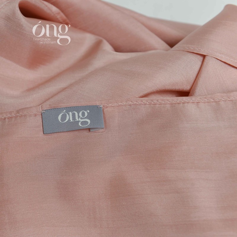 Khăn lụa vuông 100% lụa tơ tằm tự nhiên màu Hồng - Óng Silk