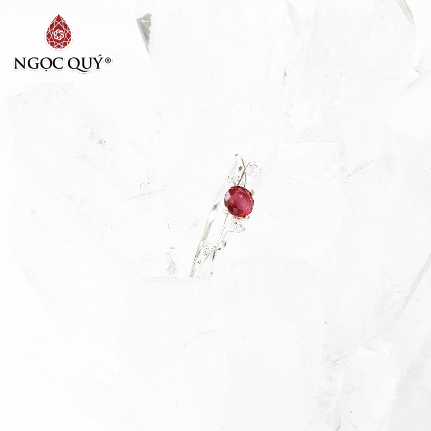 [HCM]Nhẫn đá ruby mệnh hỏa thổ - Ngọc Quý Gemstones