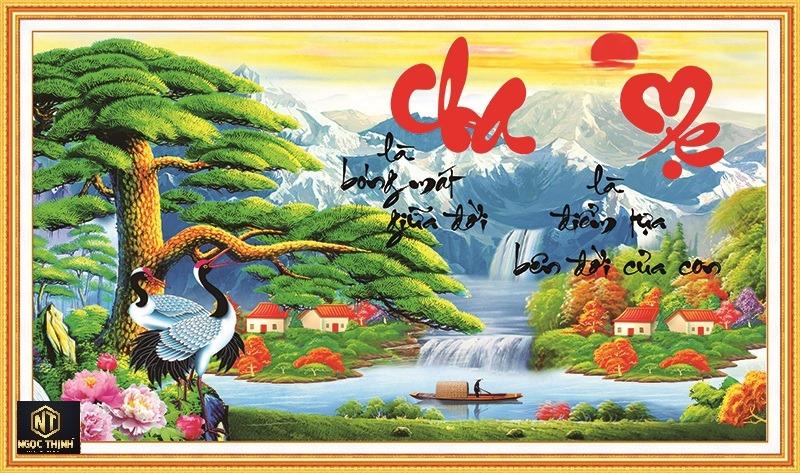 Tranh đính đá cao cấp venus chamẹ -kt: 93x56cm