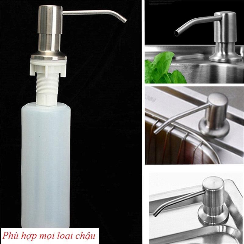 [HCM]BÌNH ĐỰNG NƯỚC RỬA CHÉN - BÁT Đầu xịt Inox 304 (Gắn được với mọi loại chậu)