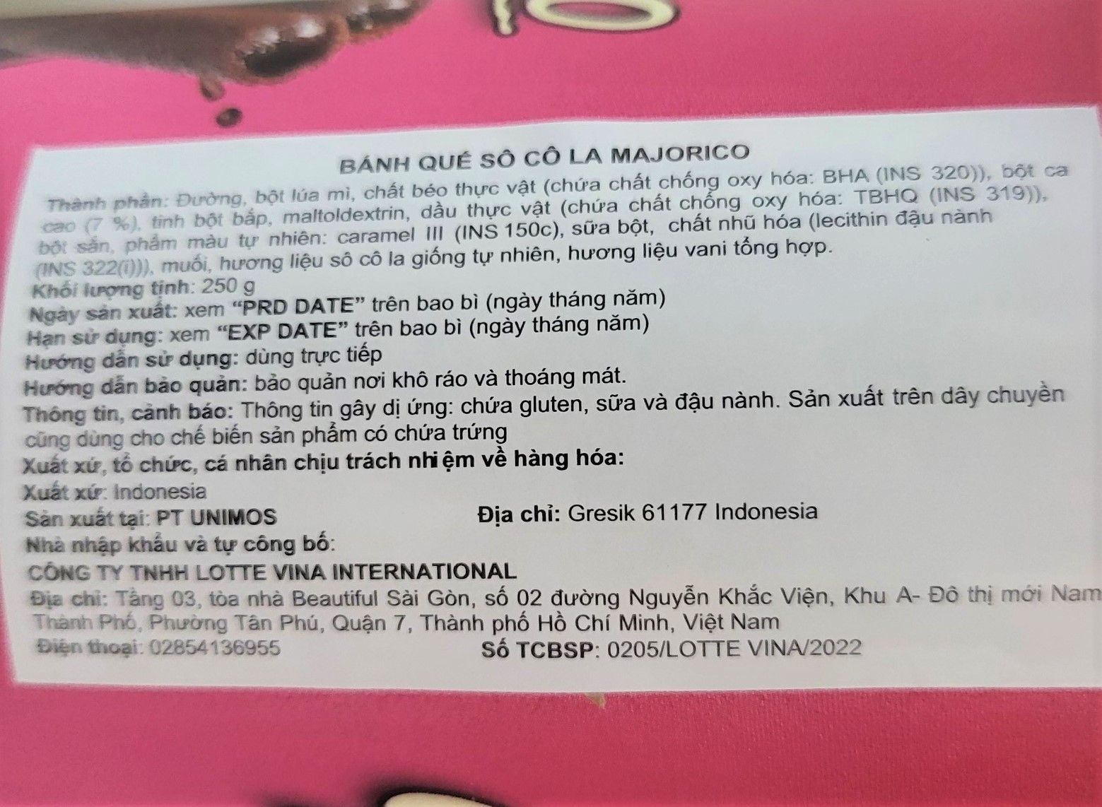 [Hộp HỒNG 250g] BÁNH QUẾ SÔ CÔ LA Majorico [Indonesia] KOKOLA Chocolate Wafer Roll (halal)