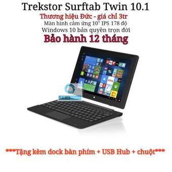 laptop 2 trong 1 windows 10 màn hình cảm ứng trekstor surftab twin 2gb ram 32gb - tặng kèm dock bàn phím