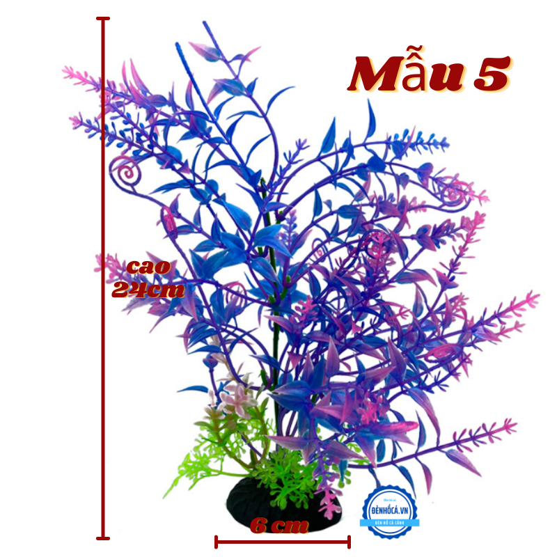 Cây nhựa trang trí hồ cá cảnh mini MẪU 4