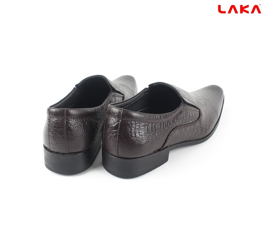 Giày nam da bò thật dập vân LAKA 105