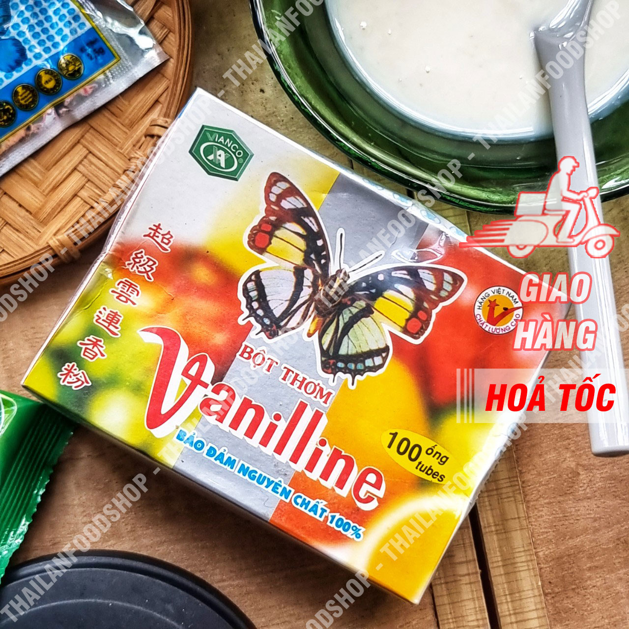 Bột Thơm Vanilline Hiệu Con Bướm Việt Ấn (Vani)