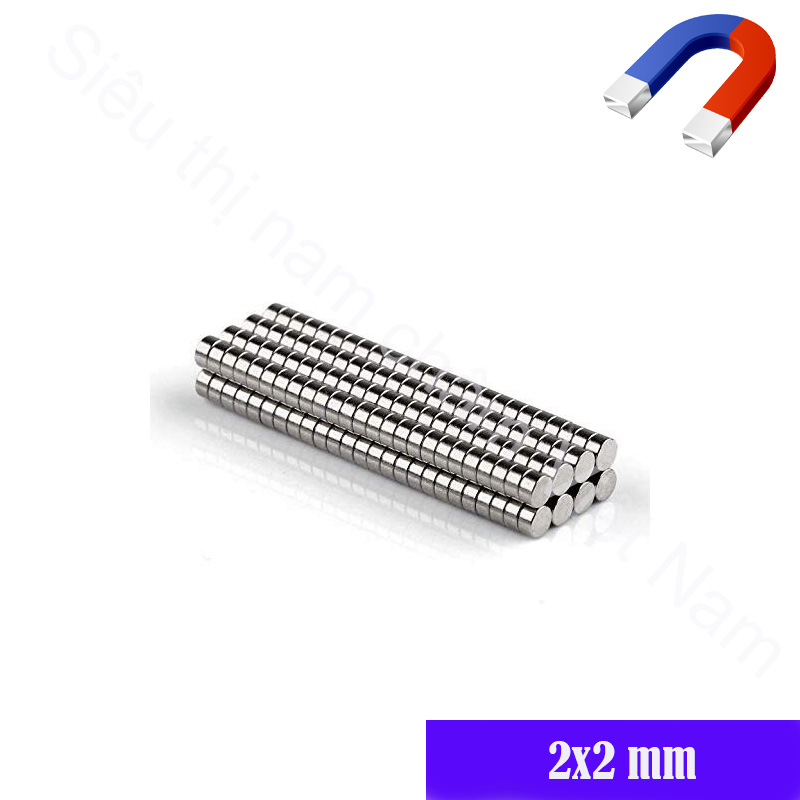Nam châm viên 2x2mm set 100v nam châm đất hiếm