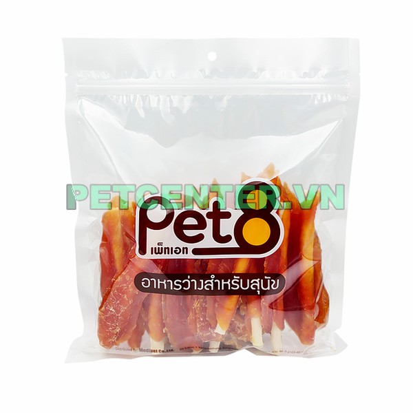 Snack Thức Ăn Thưởng Gà Sấy PET8 Cho Thú Cưng