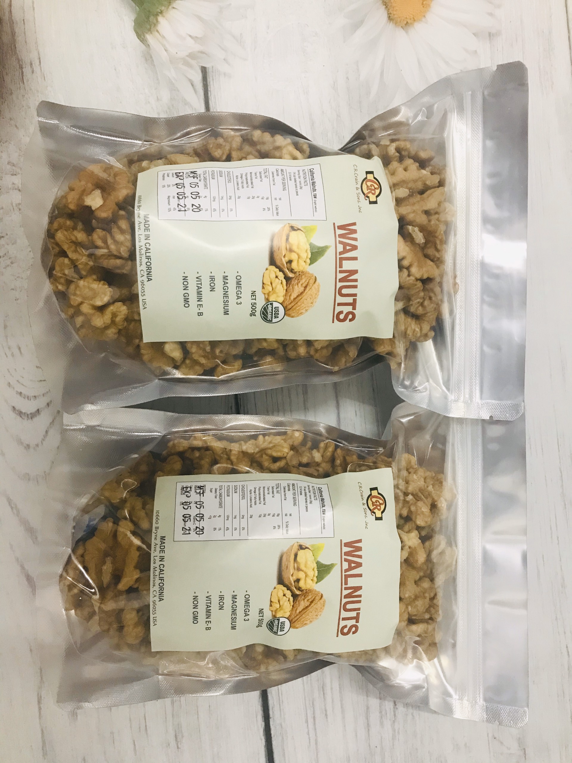 500g Hạt óc chó tách vỏ Mỹ