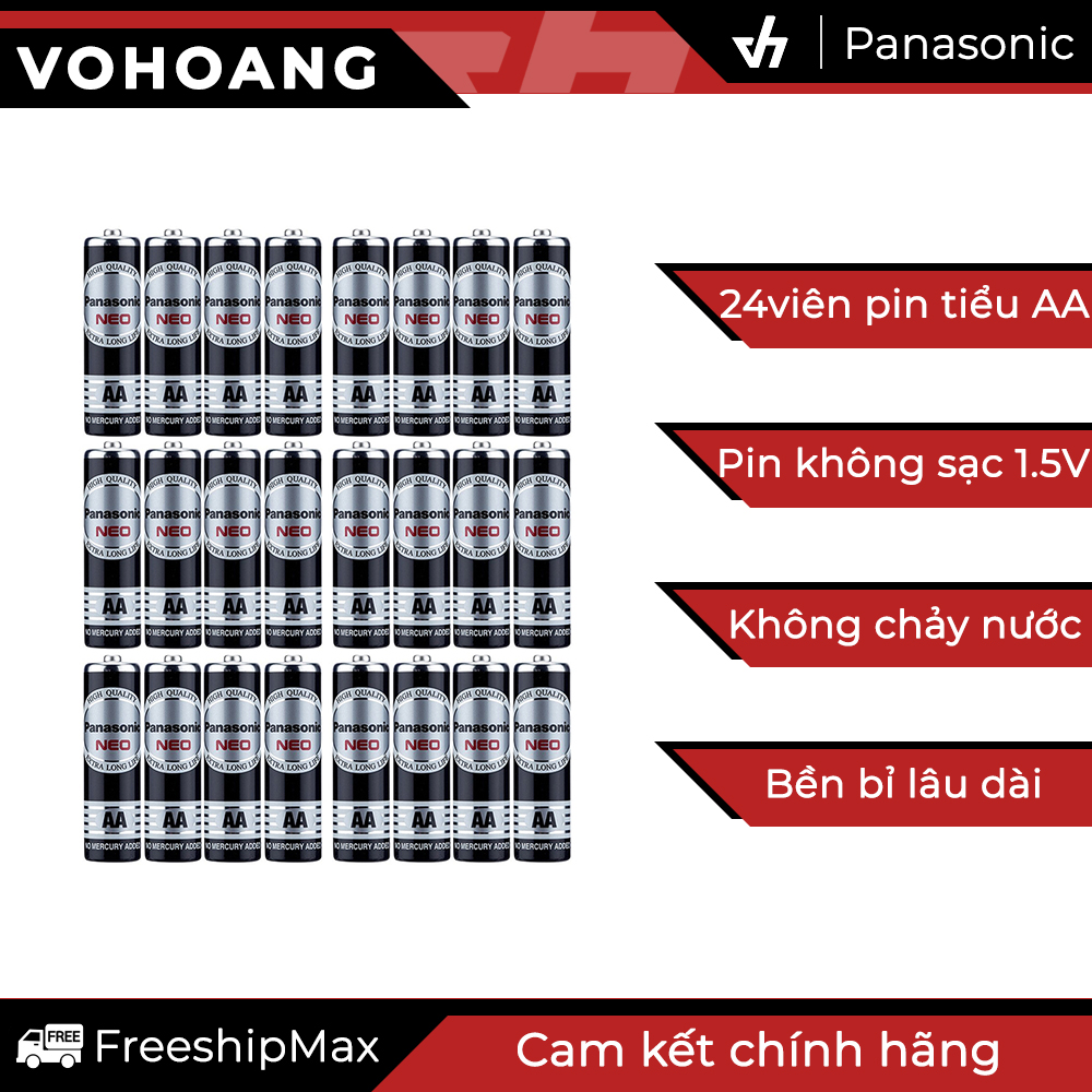 Pin tiểu aa loại tốt panasonic r6nt - 24 viên