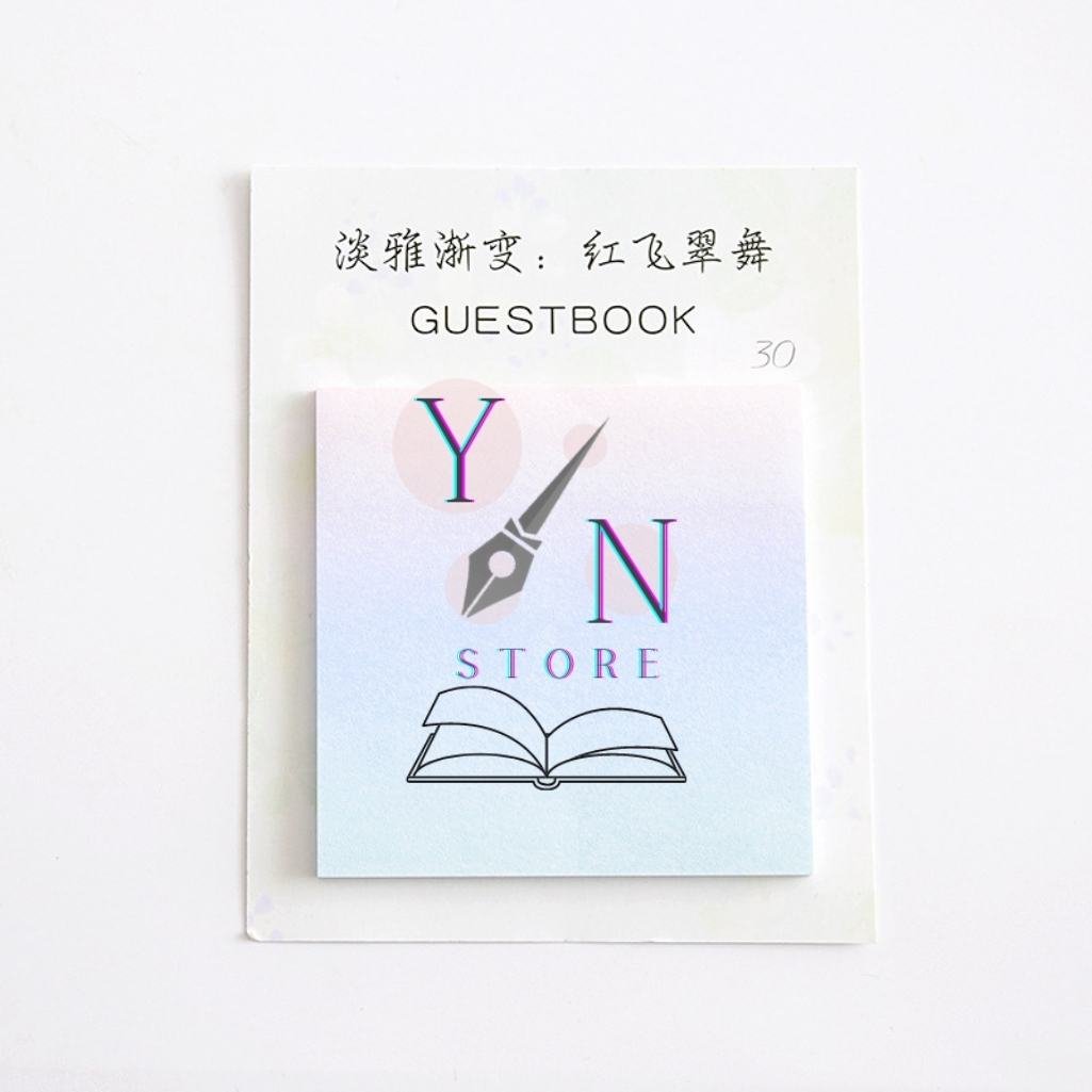 Giấy Note, giấy ghi chú Guestbook Đa Sắc 30 Tờ