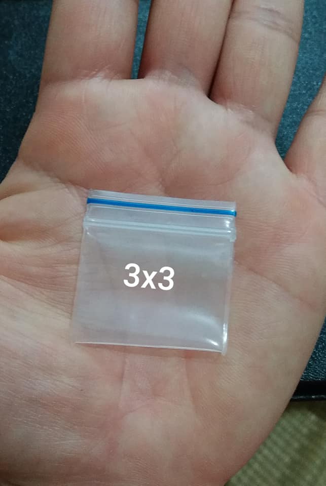 Túi zip mini nhỏ 3x3cm dầy đẹp bịch 100 cái