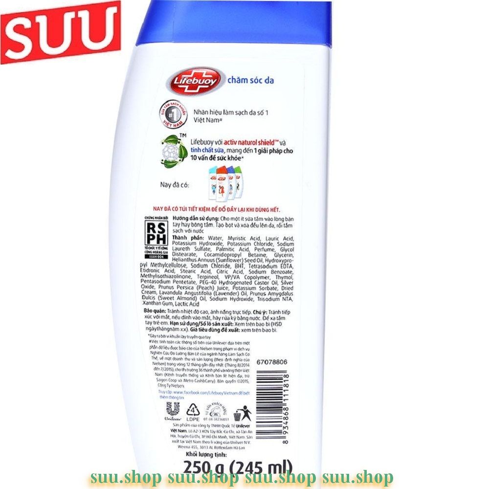 Sữa Tắm Lifebuoy 250g Chăm Sóc Da