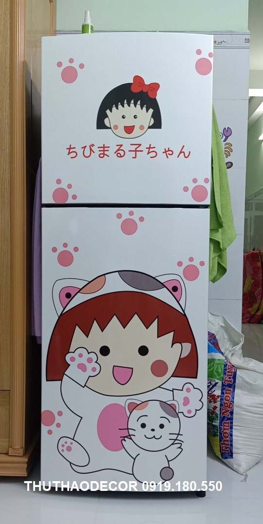 [HCM]Decal Dán Tủ Lạnh MARUKO CUTE - THUTHAODECOR