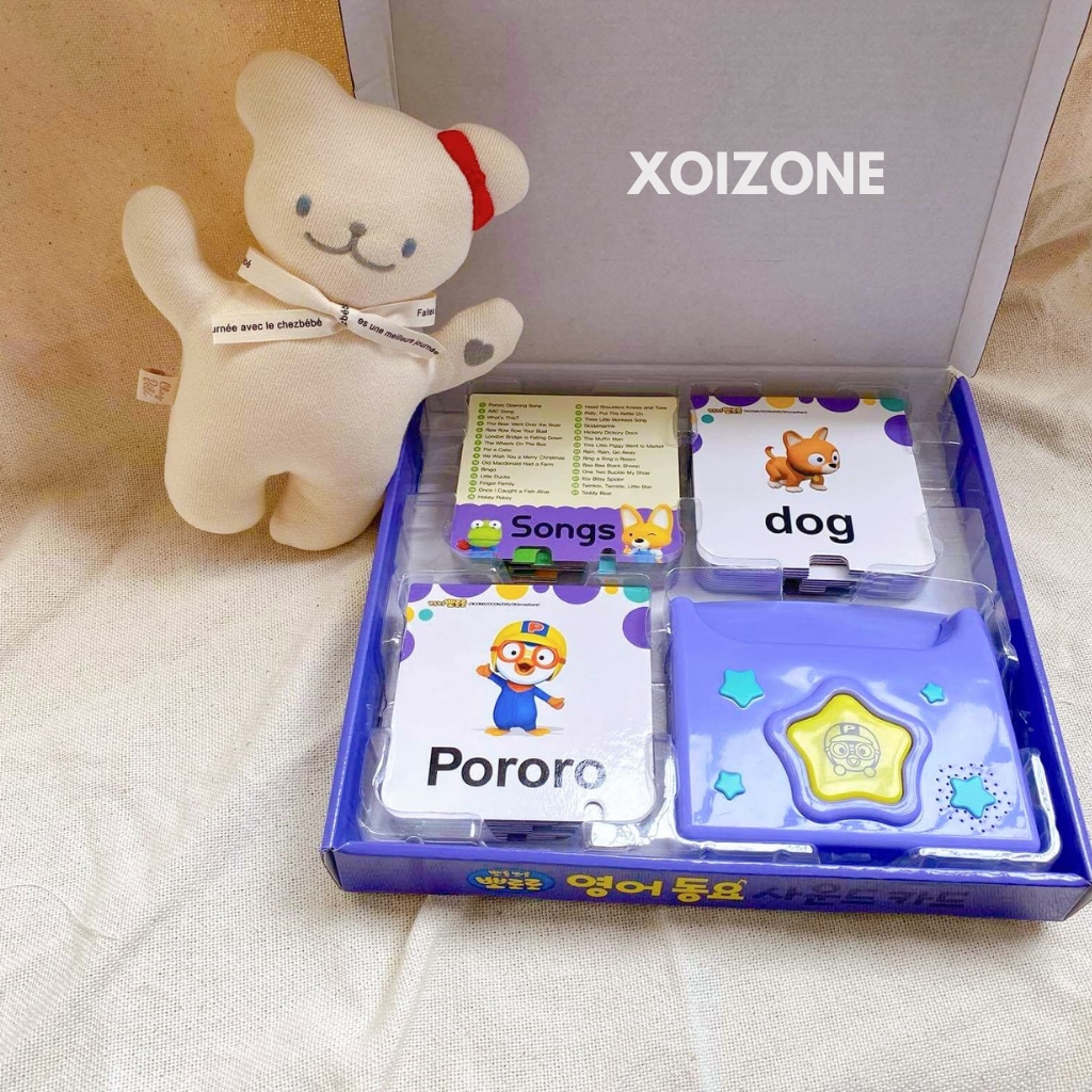 Thẻ Phát Nhạc Pororo Tiếng Anh Cho Bé