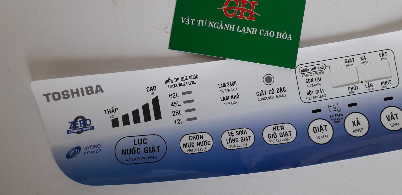 Tem phím máy giặt Toshiba DC1000