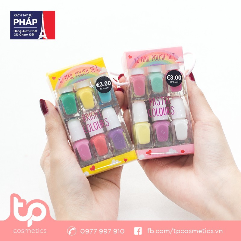 Set Sơn Đánh Móng Tay Trẻ Em Flamazing Nail Polish Collection 12 chai giá rẻ