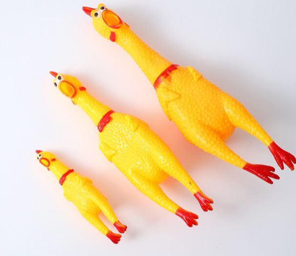 ĐỒ CHƠI CON GÀ LA HÉT CHO THÚ CƯNG,CHÓ MÈO CẮN, GẶM 28CM