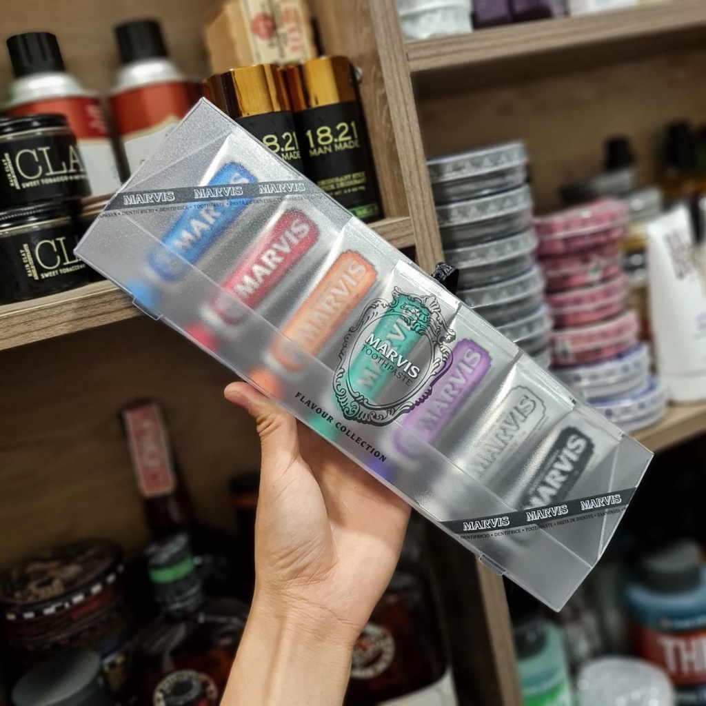 [Chính Hãng] - Bộ Kem đánh răng Marvis Mini Set 7 tuýp x 25ml