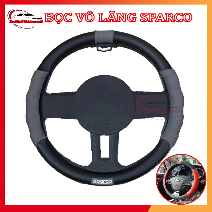 Bọc vô lăng ô tô SPARCO cao cấp Size 38cm cho mọi dòng xe nhiều màu, hàng đẹp chất lượng