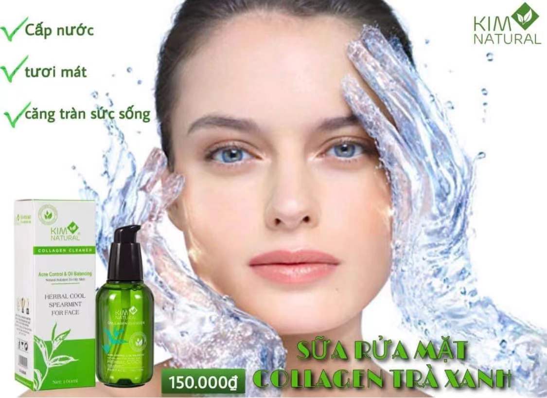 Sửa rửa mặt collagen mật ong kim natural 100ml