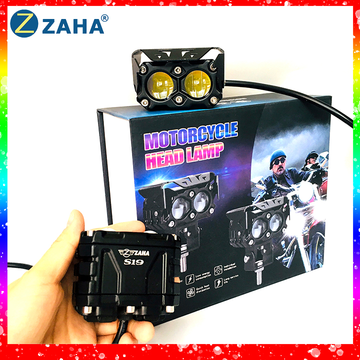 [HCM]Đèn Trợ sáng mini S19  Zaha Cos vàng pha trắng