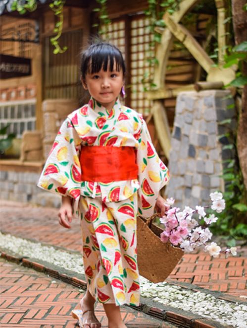 (PiPo) Kimono Cách Tân Cho Trẻ Em Phong Cách Nhật Bản