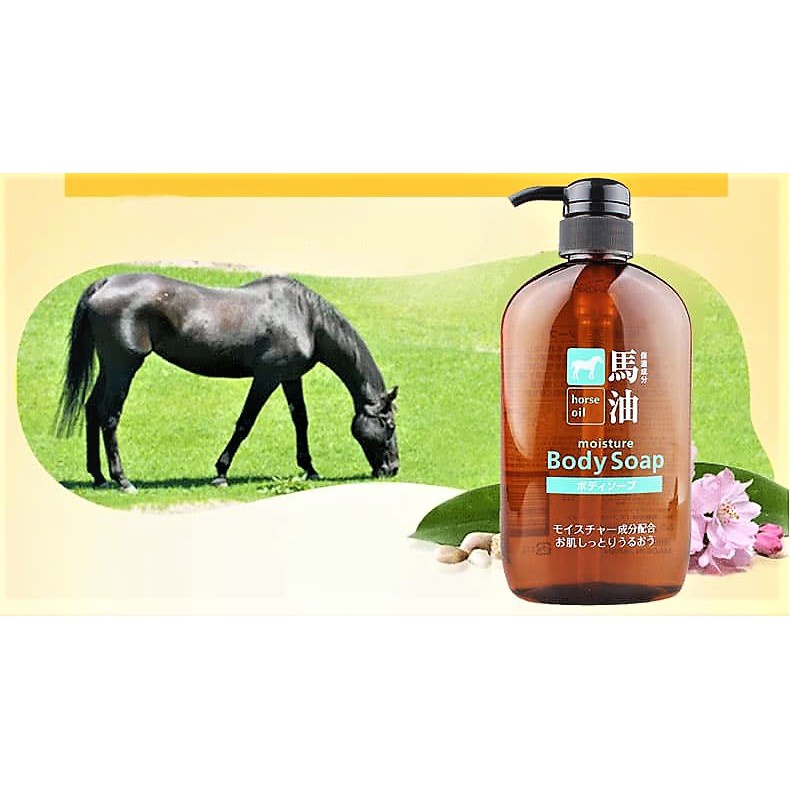 Sữa Tắm Mỡ Ngựa Kumano Nhật Bản (Chai 600ml).