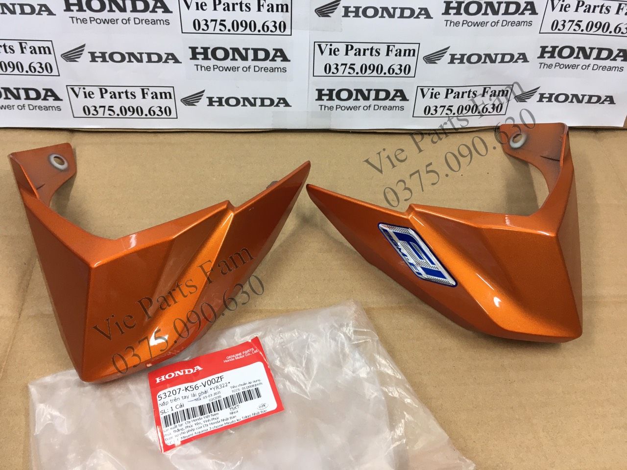 CẶP ỐP TAY LÁI HONDA WINNER V1, WINNER ĐỜI ĐẦU NHIỀU MÀU, CHÍNH HIỆU HONDA MOTOR VN