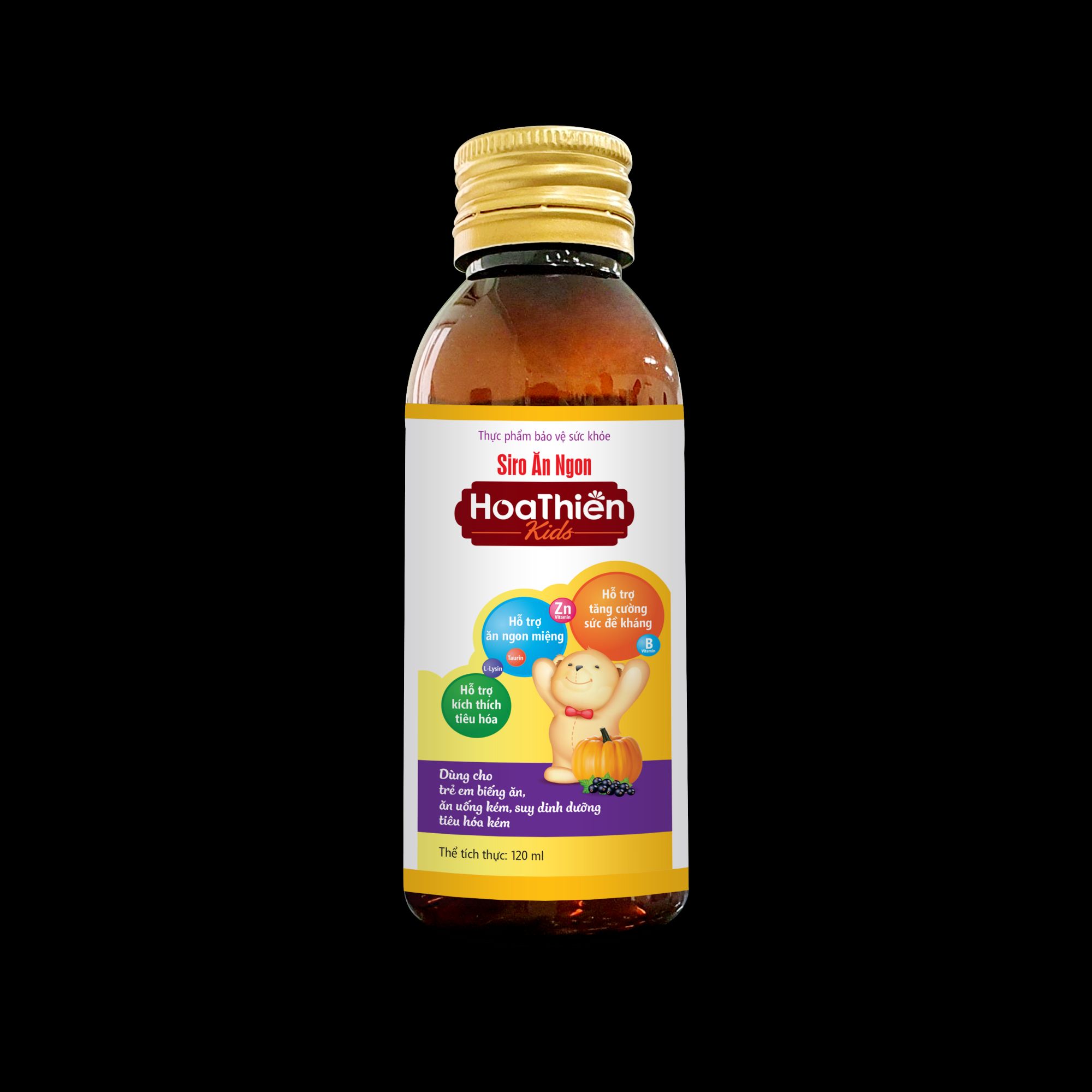 [HCM]Siro Ăn Ngon Hoa Thiên Kids (Hộp/chai 120ml)
