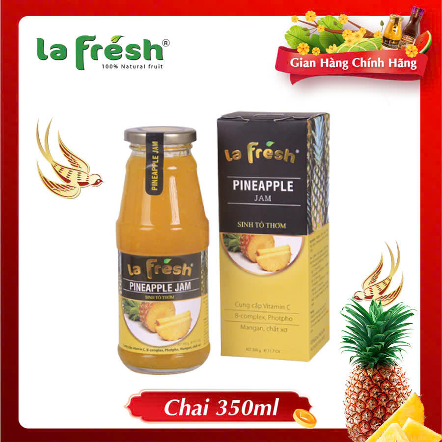 Sinh Tố Thơm Lafresh Đà Lạt Chai Thủy Tinh 350ml