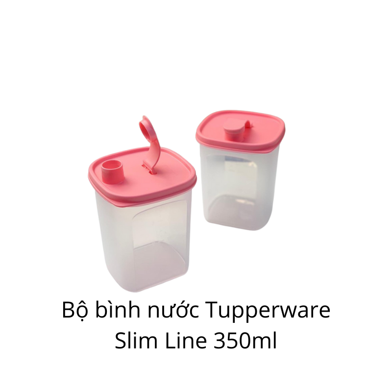 Bộ đôi bình nước Tupperware Slim Line Pitcher (set 2)