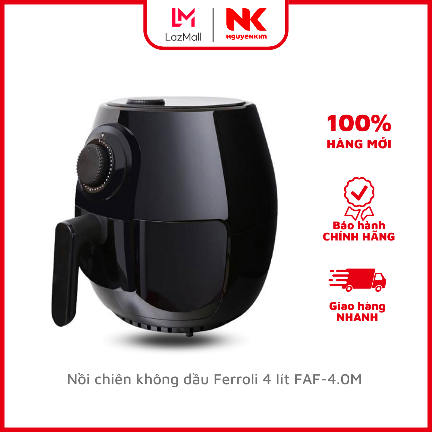 Nồi chiên không dầu Ferroli 4 lít FAF-4.0M