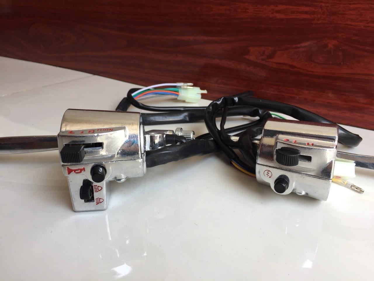 cùm đèn honda 67 - có đề và nút pha cos