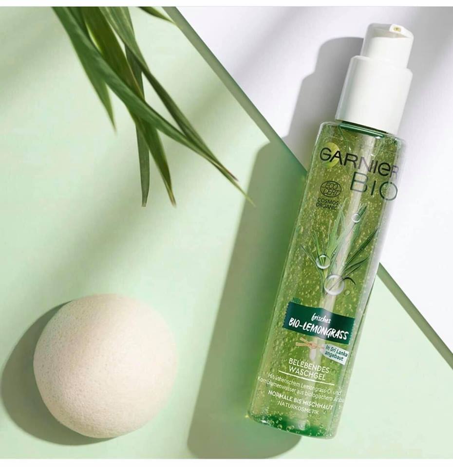 Sữa rửa mặt Garnier Bio hữu cơ mix chanh xả - Nhập Đức