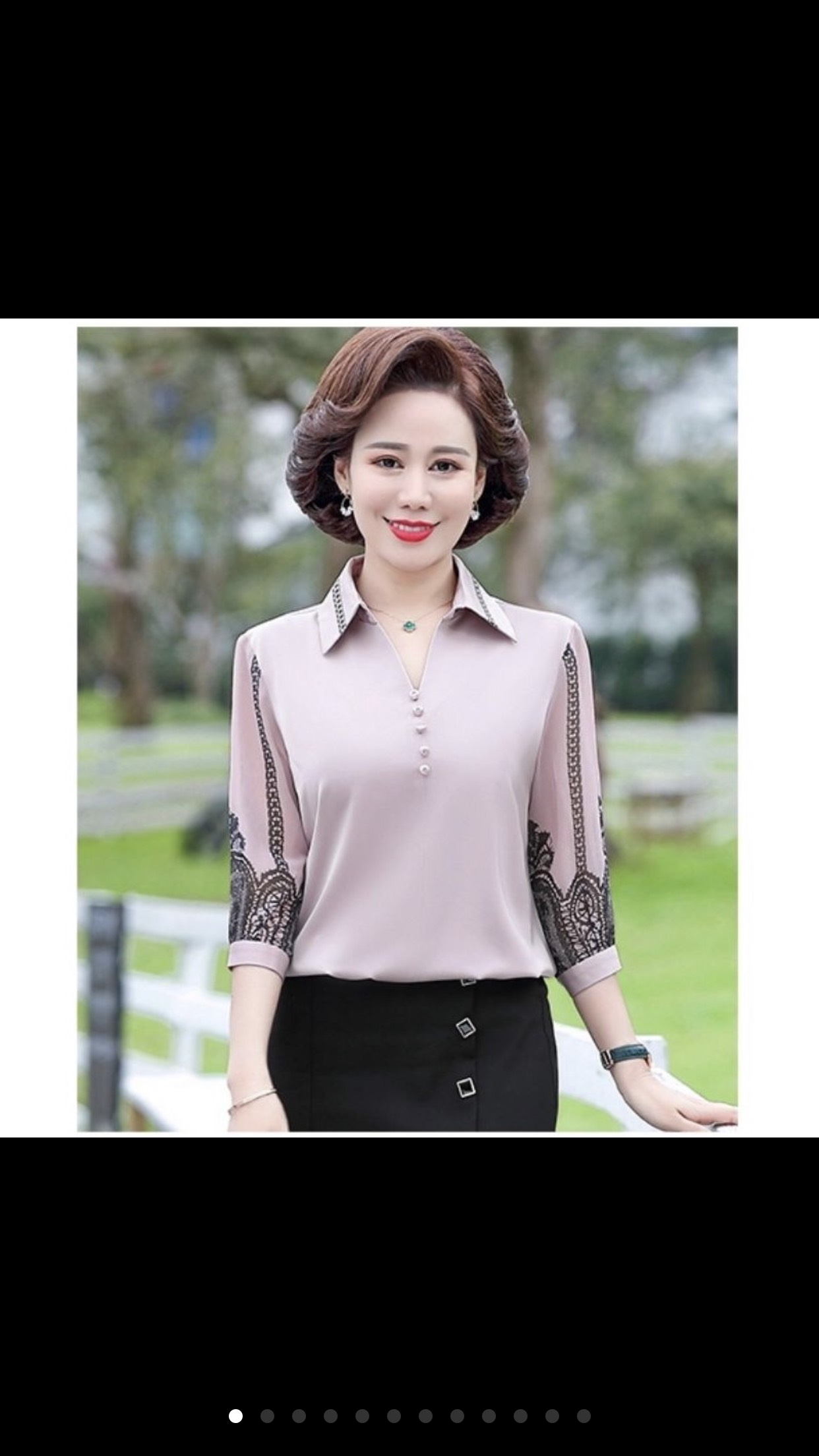 ÁO LỤA TRUNG NIÊN- QUẢNG CHÂU CAO CẤP