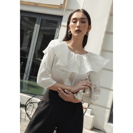 DOTTIE PREMIUM - Áo Ruffled Top T0118