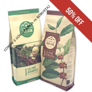 Combo 2 Bịch Cà phê nguyên chất Arabica và Robusta( 02 Bịch x 500gam) thumbnail