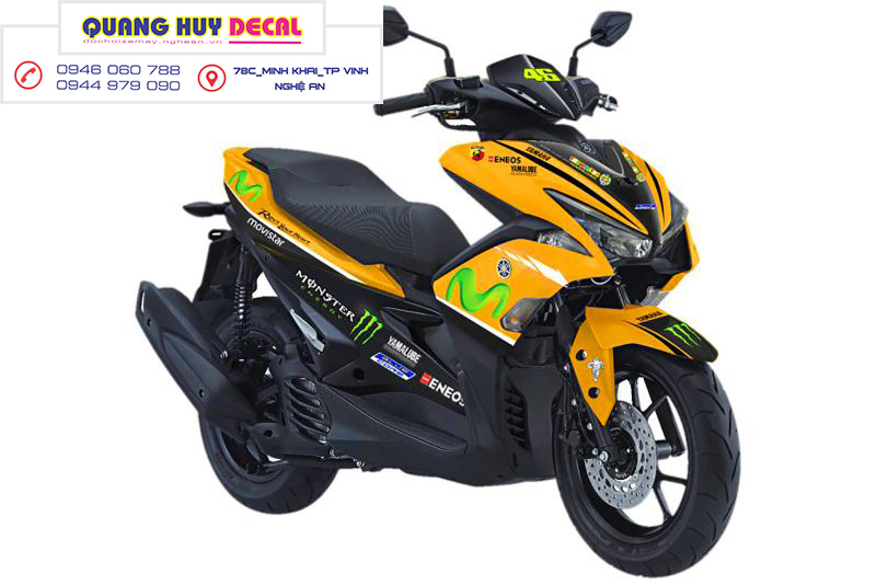 Tem trùm NVX vàng đen monster - Độ dán team trùm decal xe máy NVX vàng đen monster  - Team trùm decal xe máy NVX rẻ đẹp và chất