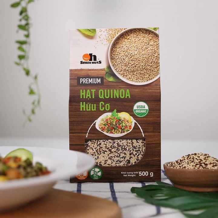 Hạt Quinoa3 loại Smile Nuts hộp 500g - Gồm Quinoa Trắng