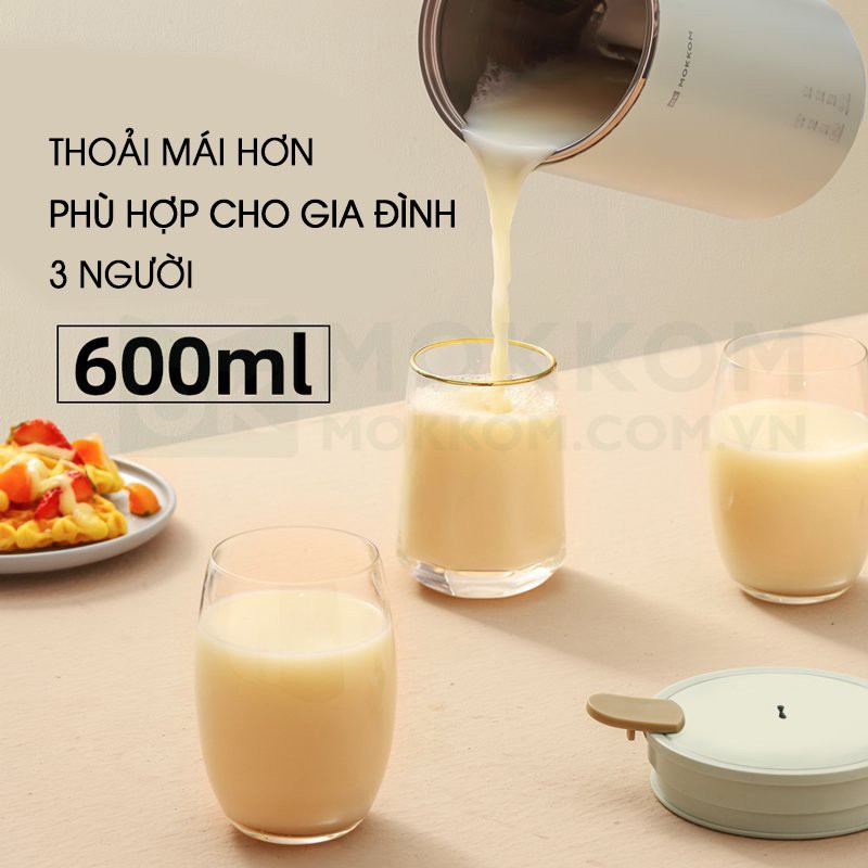 Máy Làm Sữa Hạt Mokkom 600Ml