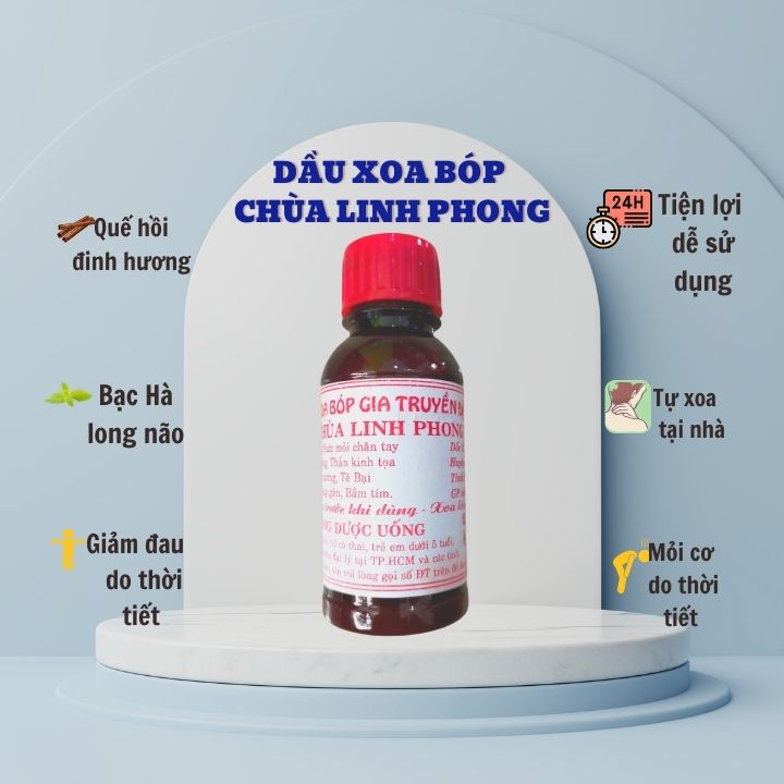 Dầu nóng xoa bóp Chùa Linh Phong - Hương Nhiên