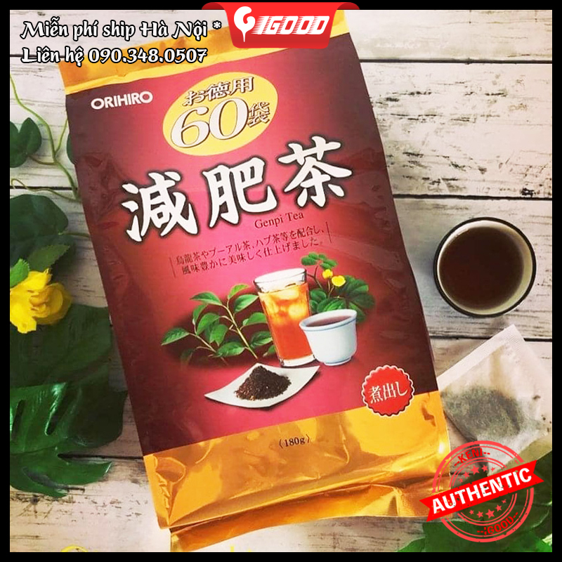 IGOOD - Trà Giảm Mỡ Bụng Orihiro Genpi Tea 60 gói/túi