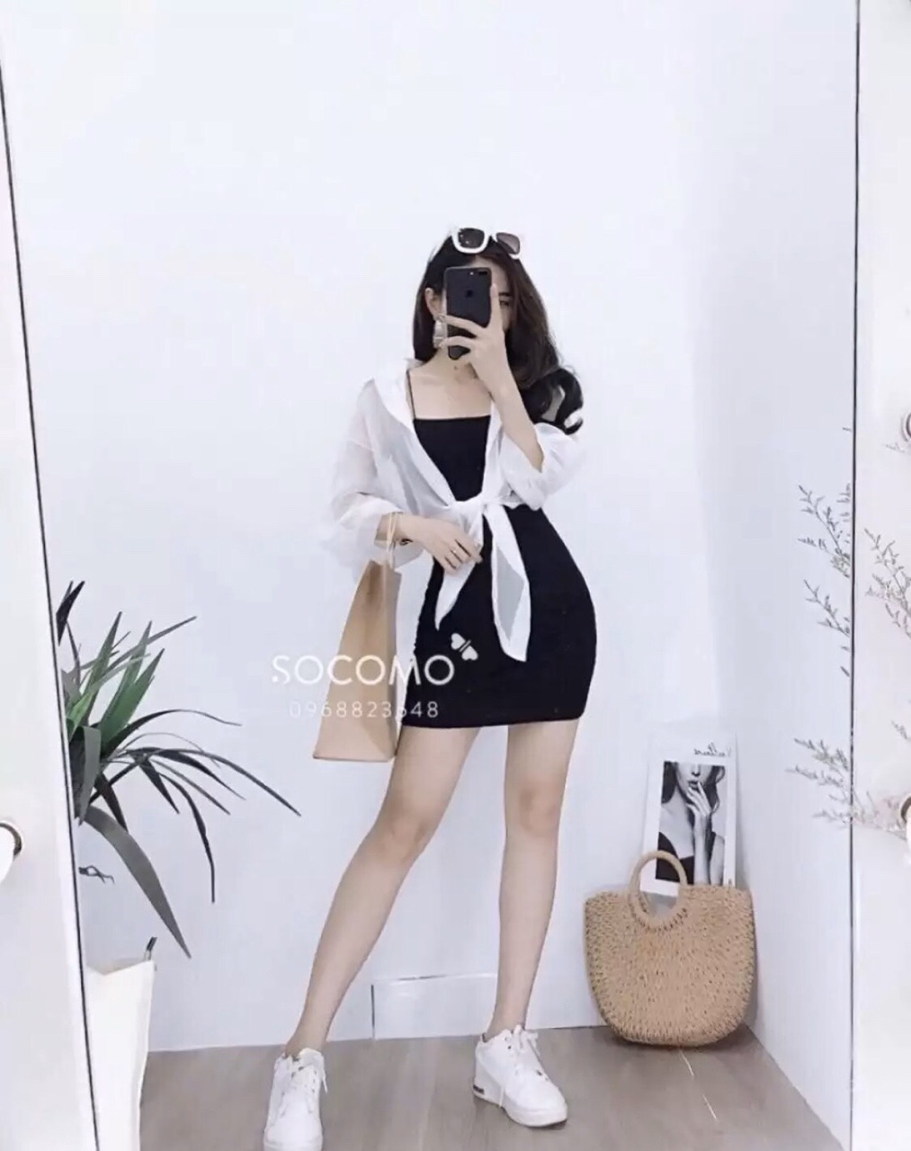 [HCM]SÉT ÁO VOAN KÈM ĐẦM BODY 2 DÂY