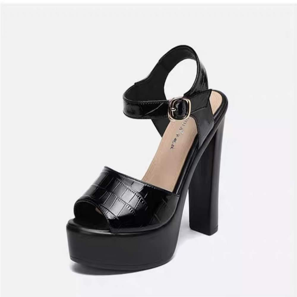 GIÀY SANDAL CAO GÓT VÂN CÁ XẤU 10P